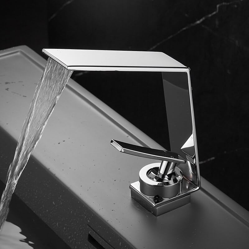 Mitigeur de lavabo monotrou en laiton durable sans fuite pour vasque