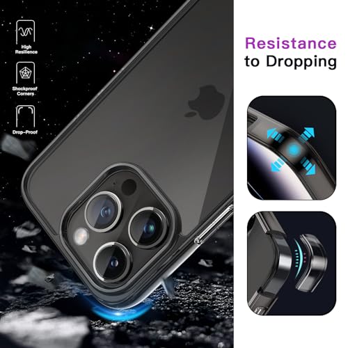 Image of JETech Case for iPhone Pro 6.1-Inch, Shockproof Phone Bumper Cover, Anti-Scratch Clear Back (Black)
