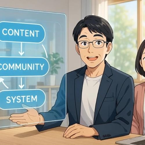 教材を「点」から「面」へ:高単価スクール化で受講生の成果と売上を最大化する戦略 Podcast Por arte de portada