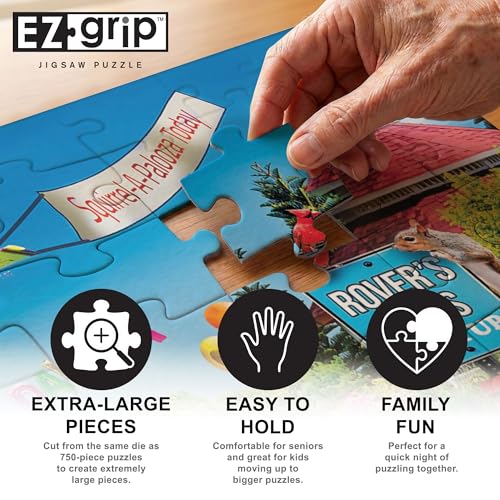 Rompecabezas jigsaw MasterPieces de 300 piezas con agarre fácil para adultos, familia o jóvenes - Rovers Rides - 18" x 24" miniatura 3