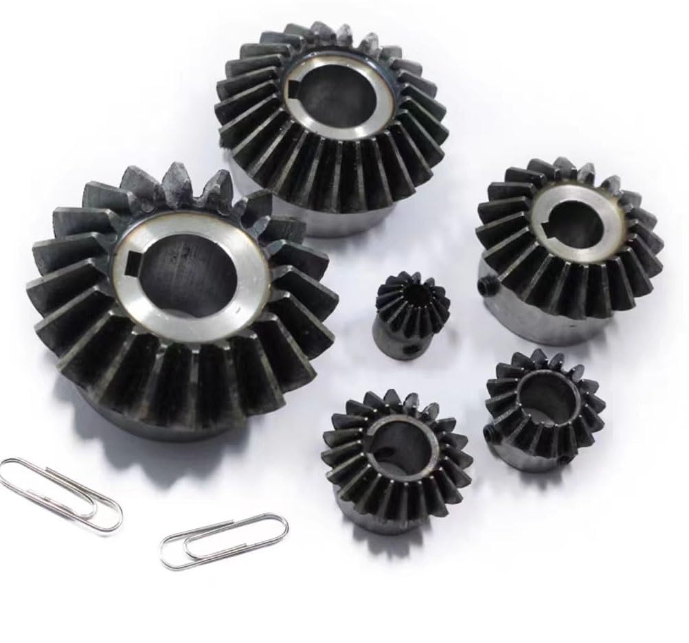 Motorritzel, Zahnrad, Modulritzel, Motorritzel 1:1 Kegelrad 1 Modul mit Innenloch 90-Grad-Antriebskommutierung Stahlzahnräder(1m 30t 15mm)