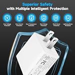 USB Wall Charger, Wall Plug 5V 2A 10W AC Power Adapter, Compatible with Security Camera, Phone, Tablet and More USB Powered Devices (White)