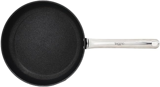 Leggno Master Titanium 26Cm Tava, Çelik Sap Metalik Gri