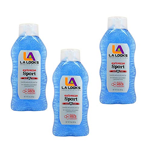 LA Looks Extreme Sport Alcohol-Free Hair Gel | Level 10 Hold, 20 oz | 1-Unit (Pack of 3)