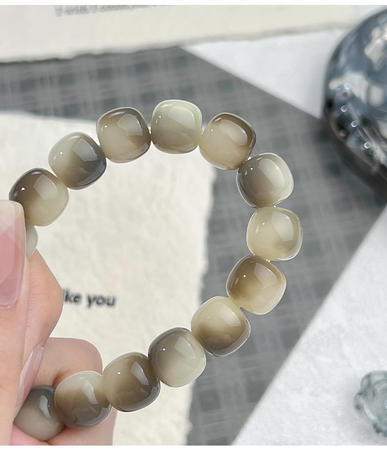 Image of MUDI Bracelet For Women, Bodhi Seed Beads Bracelets Fidget Healing Energy Protection Stretch to My Man Jewelry Gift