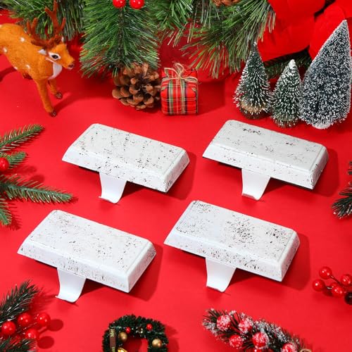 image for Zhengmy Christmas Stocking Holders for Mantle Weighted Stocking Holder