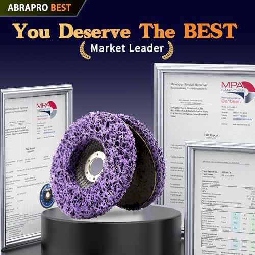 Abrapro JGP45 5 Pcs Strip Discs 4-1/2 Inch X 7/8 Inch Stripping Wheel For Angle Grinder, Industrial Silicon Carbide Abrasive Wheel thumb #2