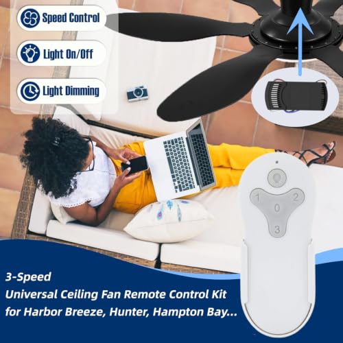Image of Ceiling Fan Remote Control Kit for Harbor Breeze KUJCE10311 / KUJCE10712