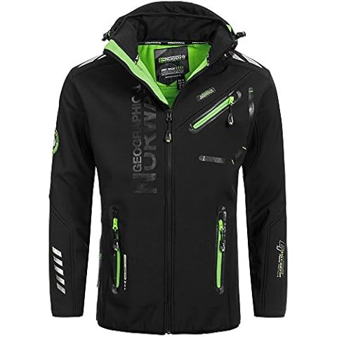 Chaqueta Softshell Impermeable Geographical Norway ROYAUTE MEN con Capucha Transpirable Cover