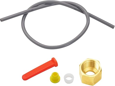 4335 Feed Tube Set, Includes Compression Sleeve and Nut (4335), in Line Strainer (4004), Yellow Orifice (4231), for Aprilaire Humidifier Models 400, 500, and 600.