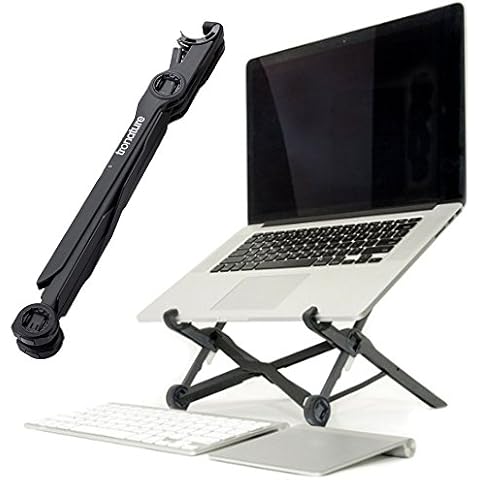Tronature Universal Laptop Ständer höhen-verstellbar - Faltbarer Laptop Stand für 13, 15, 17 Zoll - Mobiler Laptopständer für Apple MacBook Pro Air Cover