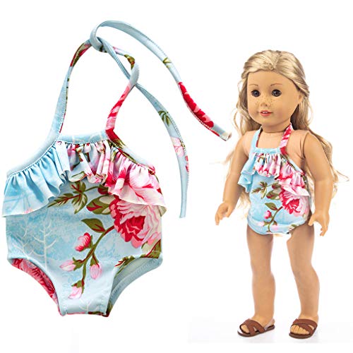 American Girls Doll Ropa - Traje de Baño de Una Pieza para American Girl 18 Pulgadas Ropa Muñecas Bañador Verano 2019 Muñecas Accesorios Doll Ropa Set, Sencillo Vida