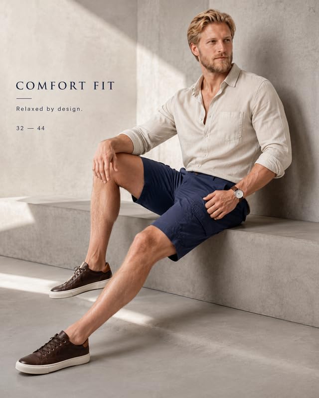 Image of Comfort Fit Shorts for Men & Women | Cotton Stretch Fit | 32-44