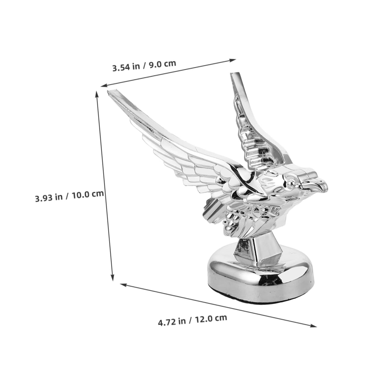 Happyyami 2Pcs Eagle Hood Ornament for Cars and Trucks Unique Decoration Easy to Install Fit Durable Design for Enhanced Aesthetic Appeal Automotive