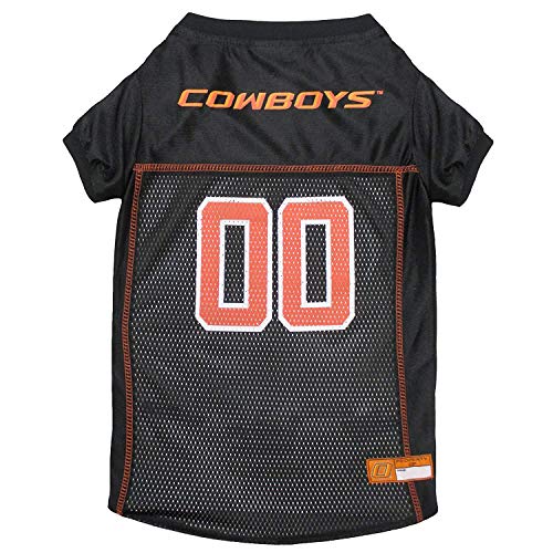 Image of Pets First Collegiate Oklahoma State Cowboys Dog Mesh Jersey, X-Small