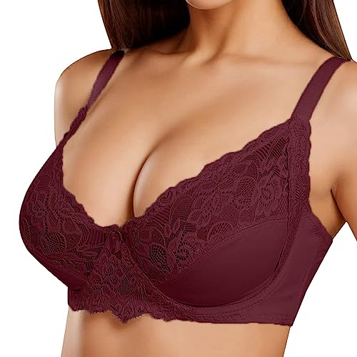 Damen Komfort Nahtlos Bustier Soft Bra,Sport BH Schöner Rücken,Sport BH V...