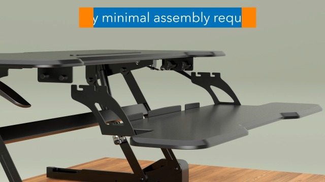 G-Pack Pro 38" Standing Desk Converter – Adjustable Sit-to-Stand Dual