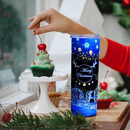 NymphFable 600ml Navidad Delgado Taza Termo Cafe para Llevar Taza Termica Acero Inoxidable Taza Personalizada - Imagen 7