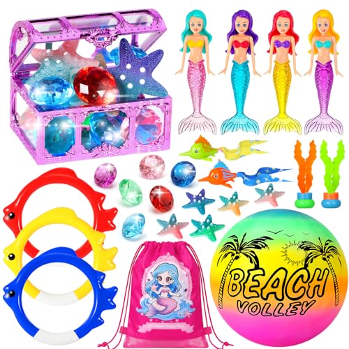 DRAMATION 25 PCS Pool Diving Toys for Kids Ages 3-12