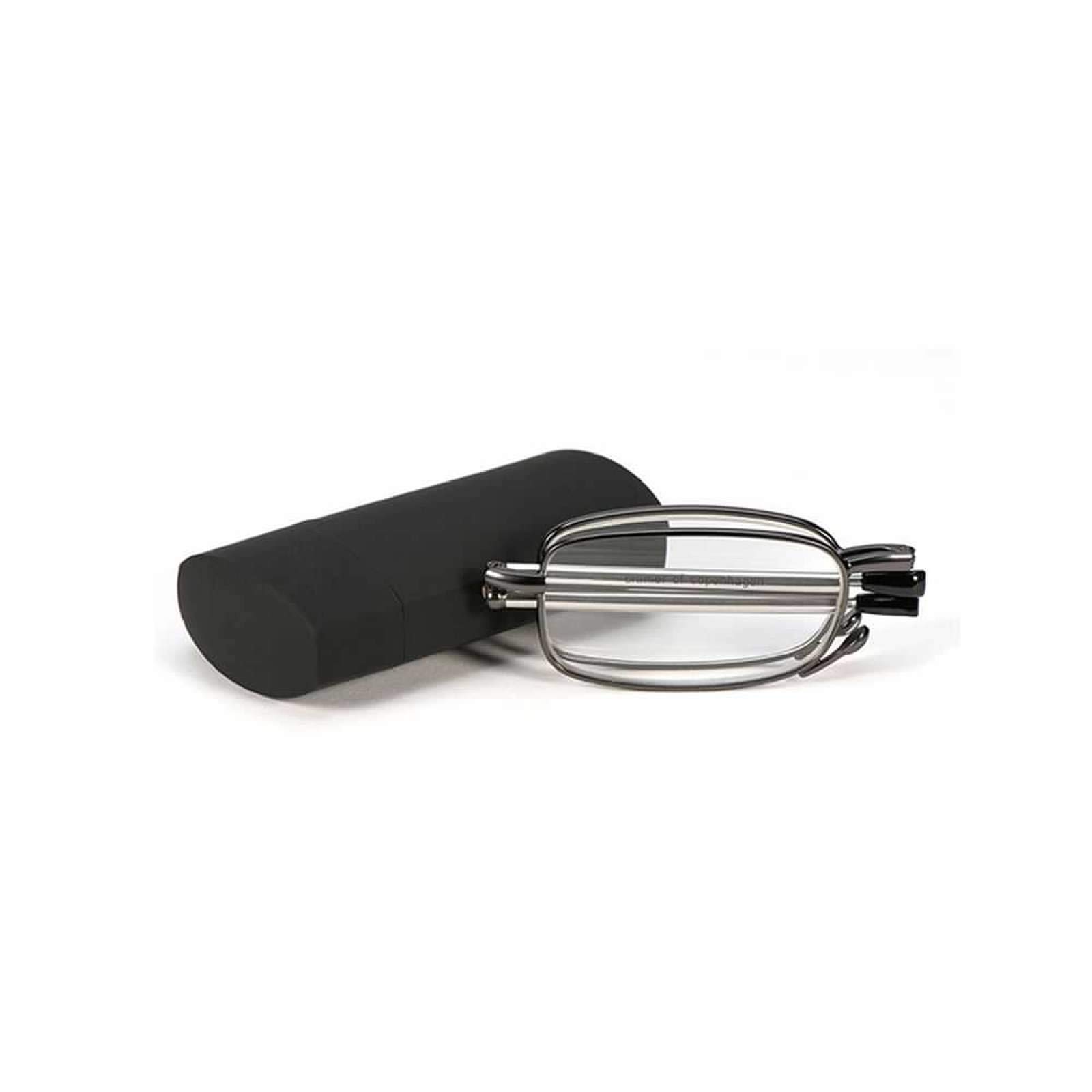 superior ZRL 2 Pack Metal Marco Plegable Gafas de Lectura con Mini Flip Top Estuche para Hombres y Mujeres