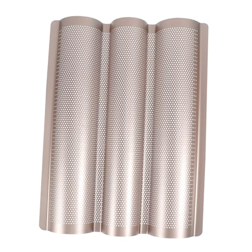 COLLBATH 1pc Multipurpose Bakeware French Bread Baking Slot Non Stick Household Baking Pan for Easy Demolding for Home and Restaurant Use Design