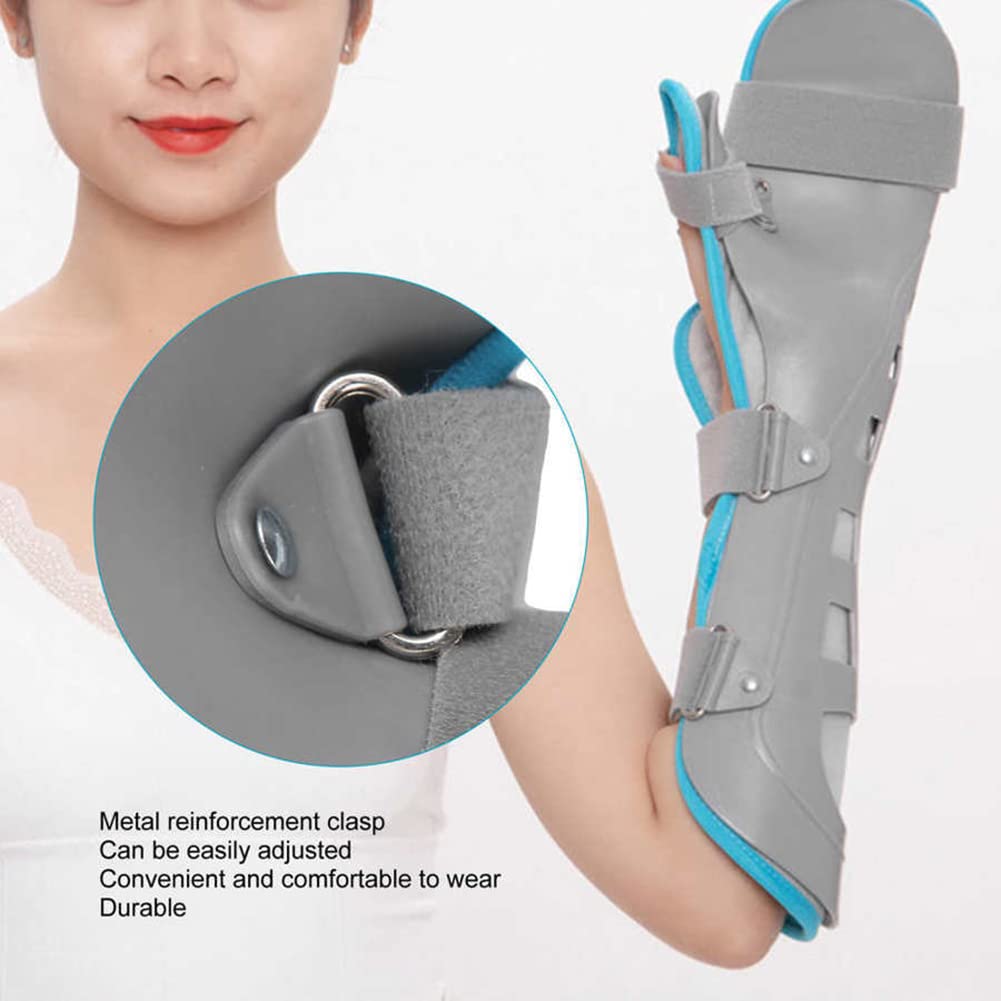 Ortesis de Soporte de muñeca Ajustable, Correa Fija para Fractura de Mano, protección de 360 Grados, diseño de Cierre de Gancho y Bucle, férula Hueca Dura, para esguince del túnel carpiano,