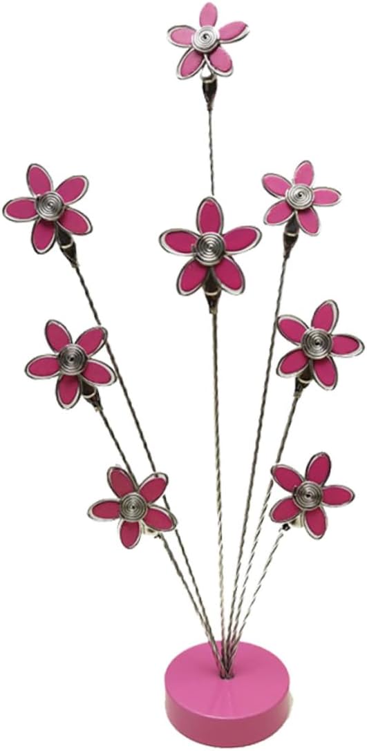 jojofuny Stainless Steel Flower Photo Clip Holder Unique Memo Stand for Desk Multiple Photos and Notes Display for Weddings Birthdays Home and Office Decoration