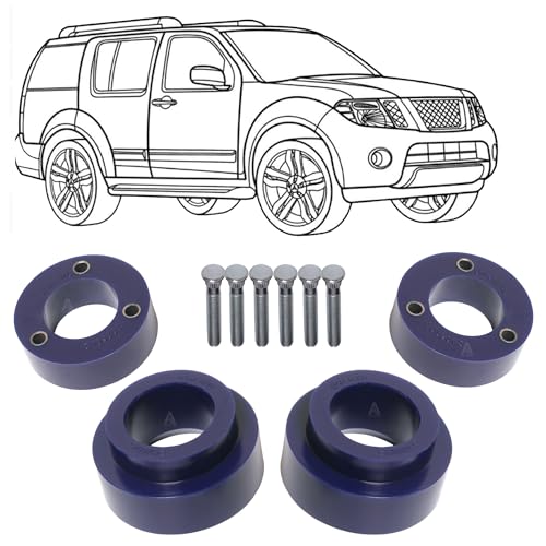 AUTOACER - Complete Front & Rear leveling Lift kit 50mm / 1.9 inches Left & Right made in High Grade Poly/PU - fits Pathfinder R51 Year 2005 2006 2007 2008 2009 2010 2011 2012 2013 2014