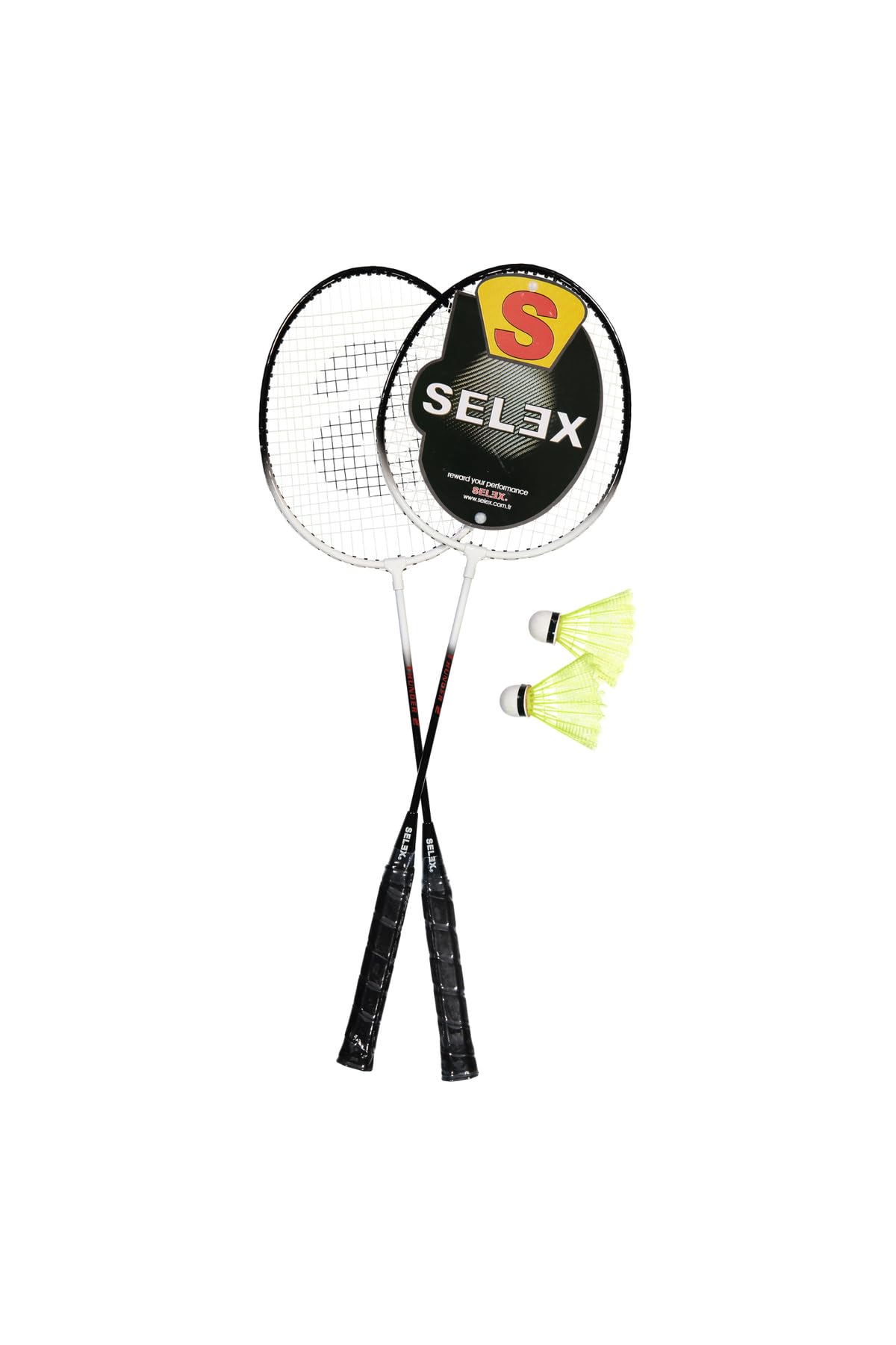 Selex Thunder Çiftli Çelik Badminton Seti, Siyah, Tek Beden