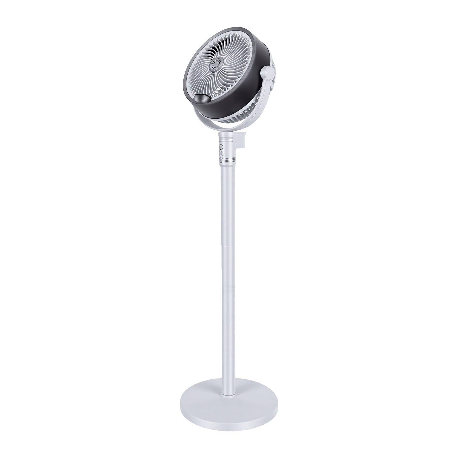 Ventilador de Pie para Dormitorio, Ventilador Nebulizador con Tanque de Agua de 500 Ml (WHITE)