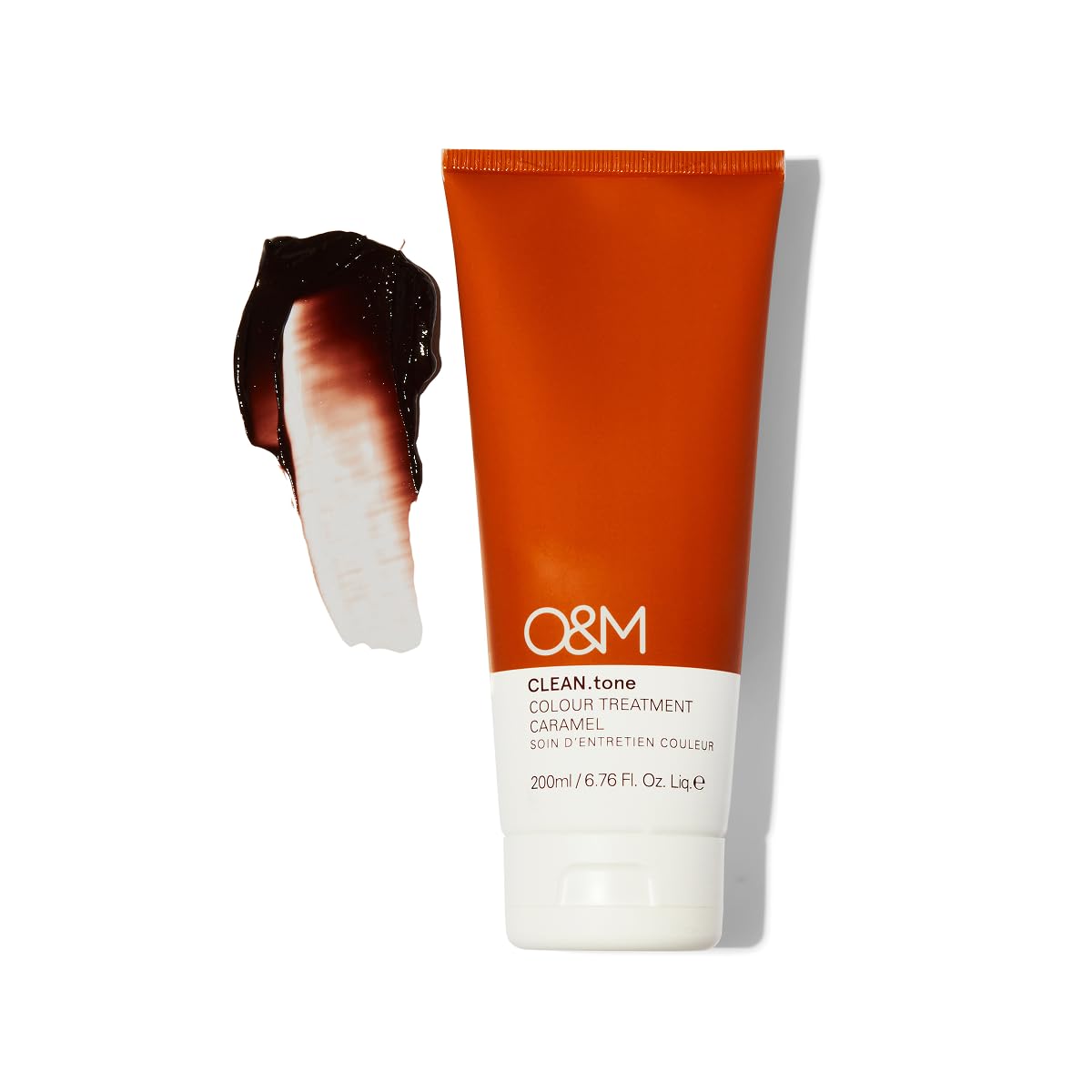 O&M CLEAN.tone Caramel (200 ml) – Tratamiento de color refrescante para cabello rubio – Cuida y tonifica de rubio a rubio muy claro – Sin sulfatos ni siliconas – Certificado PETA, vegano, fabricado en