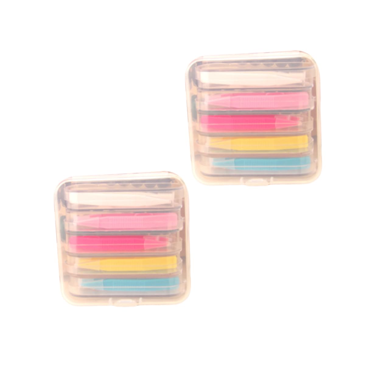Beavorty 6 Scatole accessori per lenti bastoncino per lenti a contatto bastoncino leva lenti diffusore pinzette portatile sacche bag pinzetta per lenti inseritore di lenti rinfrescante clip