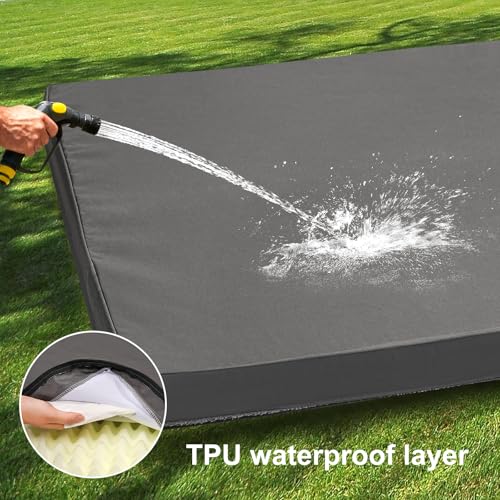 VoltaEcho Orthopädisches Hundebett, Wasserdichtes, Waschbares Hundematratze mit Abnehmbarer Hülle, Eierschaumkastenmatte mit Umkehrbarer Gestaltung,104 * 68 * 8CM