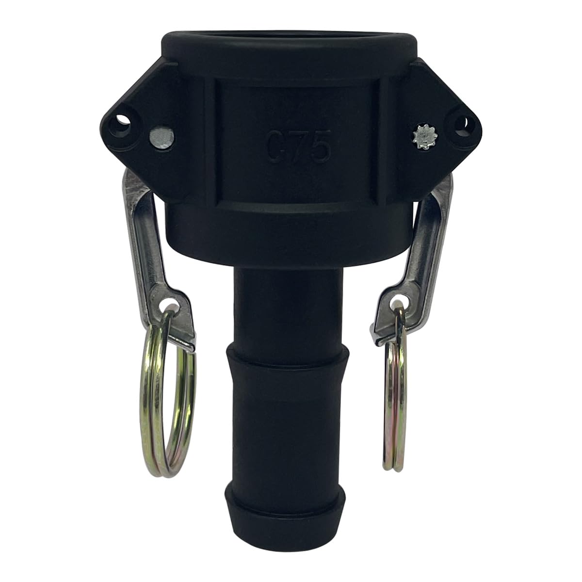 Gloxco Poly Cam Lock Fitting, Type C, 4" Female Camlock x 4" Hose Shank, Each