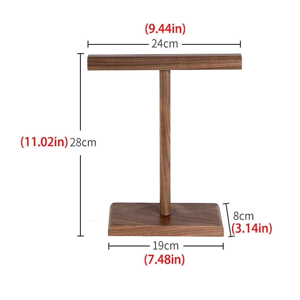 TOMYEUS Supporto per Cuffie Holder Holder Verticale Stand in Legno Desktop Headphone Gancio Cuffia Display Display Stand Gioco Accessori da Tavolo Cuffie Supporto 11.02 Pollici Alto Stand per Cuffie