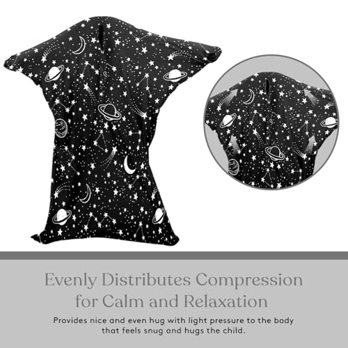 Sensory Sock,Small,3-5 Years, White Space Full Body Sock Provides Deep Pressure Input Sensory Toys for Autistic Children Perfect for Children with Sensory Processing Disorde - Image 6