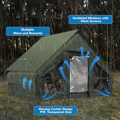 Carpa Inflable para Camping 4 Personas 4 Temporadas miniatura 2