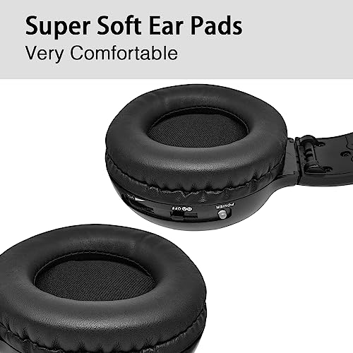 JYSiptkird Universal 2 Channel IR Foldable Headphones,Kids Wireless Headphones for Universal Car Entertainment System,Infrared Headset for Car DVD Video (2 Pack) by JYSiptkird - Image 7