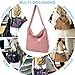 Wytidian Corduroy Tote Backpack Crossbody Bag for Women, Convertible Shoulder Bags Designer Handbag for College, Work (Pink)