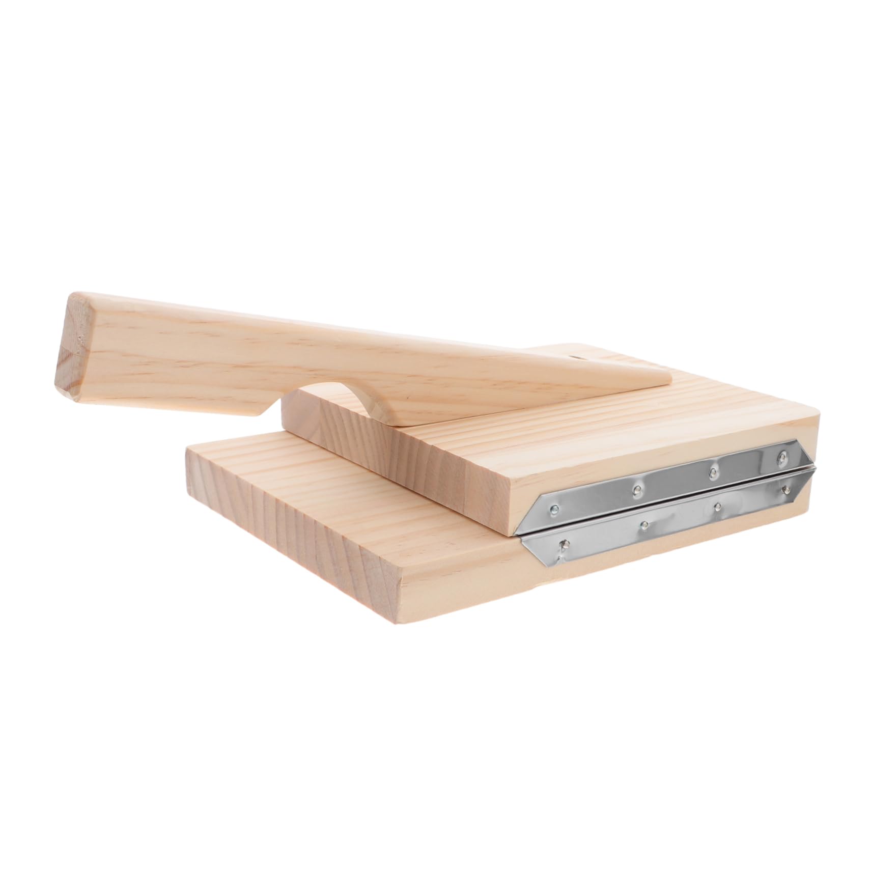 Herramienta de Prensado de Madera Resistente para Hacer Masa de Dumplings y Empanadillas, Molde Práctico para Cocina Acero Inoxidable