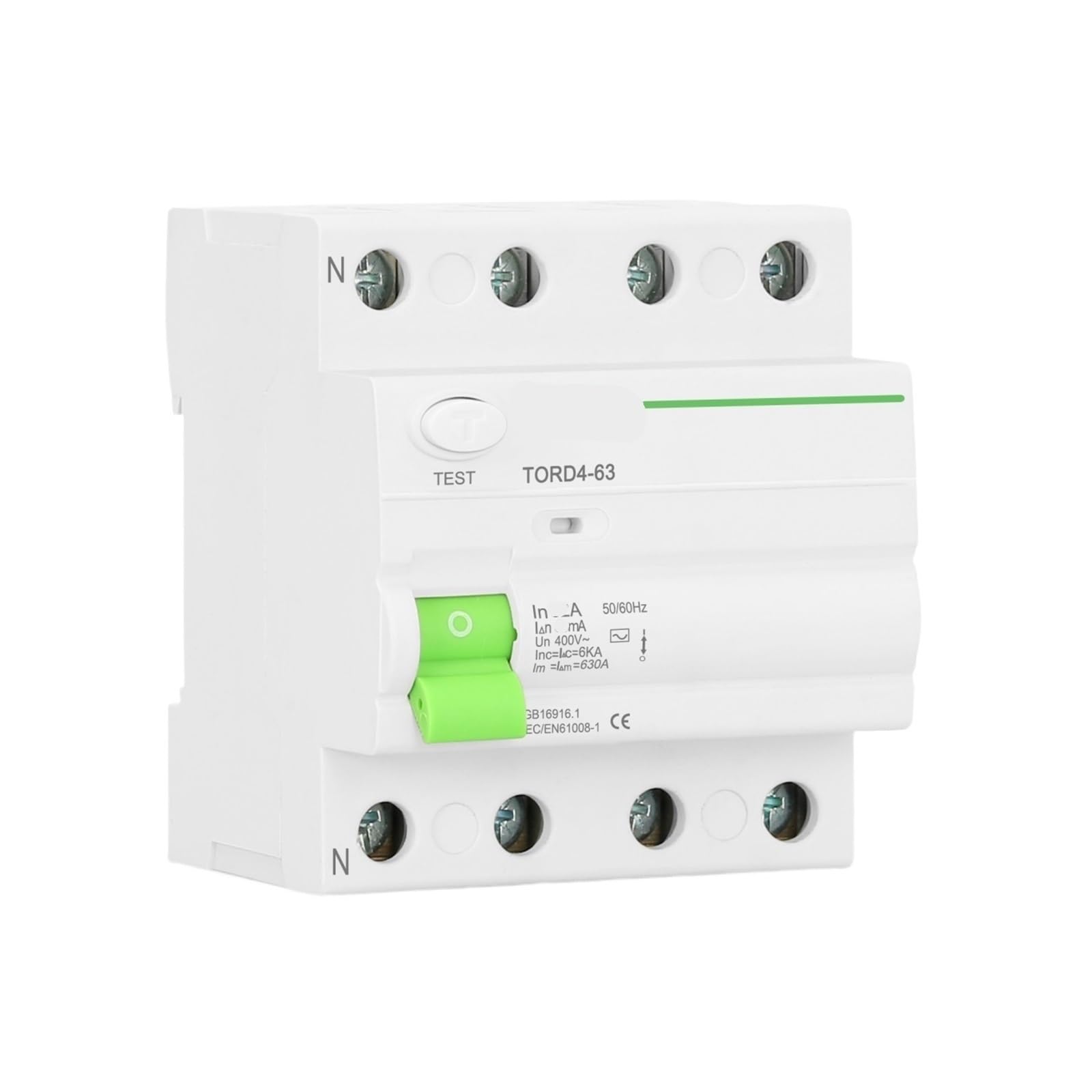 Interruttore differenziale elettromeccanico differenziale di sicurezza 4P 30mA 6KA 230V(10A)