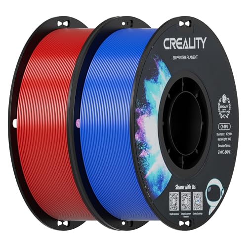 Image of Creality TPU Filament 1.75 2 kg, 95A 3D Printing Filament, High Hardness & Resilience, Soft Adhesive Material, Elastic, 1kg(2.2lbs) Flexible Filament 1.75mm, for 3D Printer