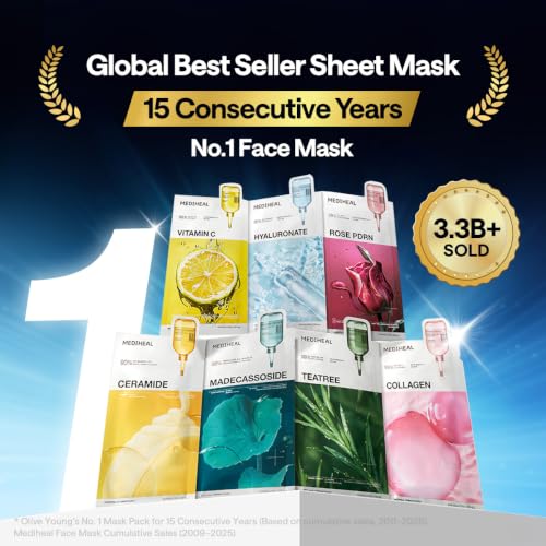 Image of MEDIHEAL Madecassoside Essential Face Sheet Mask, Blemish Repair (10ea)