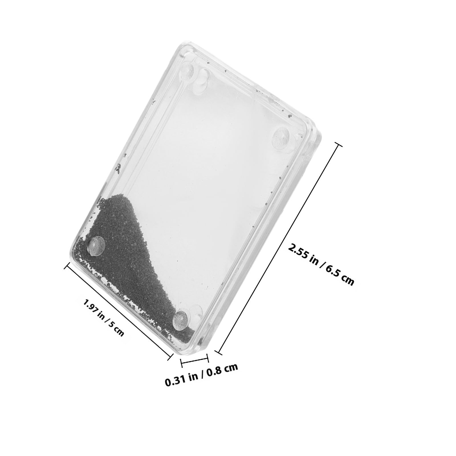 Eisenpulver Magnetisch Kinder 5 Stück Eisenspäne aus Kunststoff und Eisen für Schulunterricht mit Magnetfeld Präsentation und Magnetism Experimente