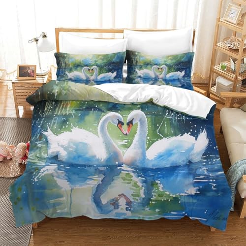 Housse de couette sushi 3D hypoallergénique et thermorégulatrice en microfibre douce - 3