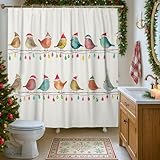 Parfait pour diverses occasions, ce rideau de douche est adapté pour les réunions de vacances, les salles de bains familiales ou comme un ajout ludique aux espaces invités.