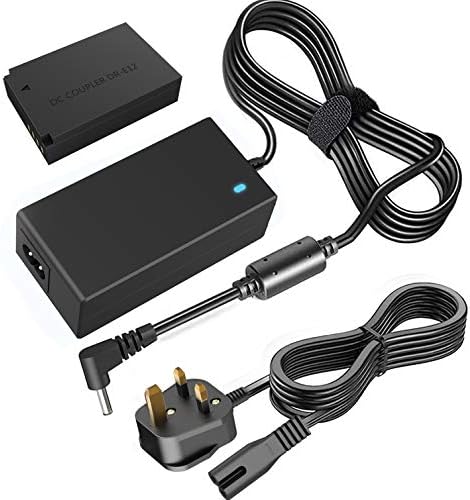 F1TP ACK-E12 AC Adapter Power Supply and LP-E12 DR-E12 Dummy Battery Coupler Kit Replacement for Canon EOS M, EOS M2, EOS M10, EOS M50, EOS M50 Mark II, EOS M100, EOS M200, Kiss M2 Cameras