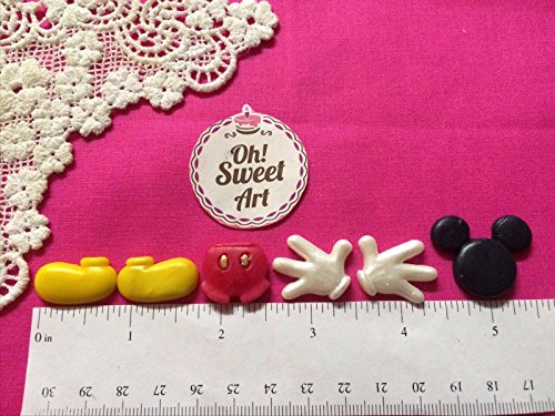 Complete Mickey Mouse - (Measurements Second Picture/No Returns) - Silicone mold Cupcake Toppers Mold By Oh! Sweet Art