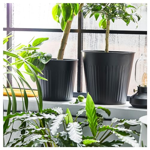 Pot de fleurs intérieur extérieur anthracite ProTuning CITRONMELISS 24cm - 6