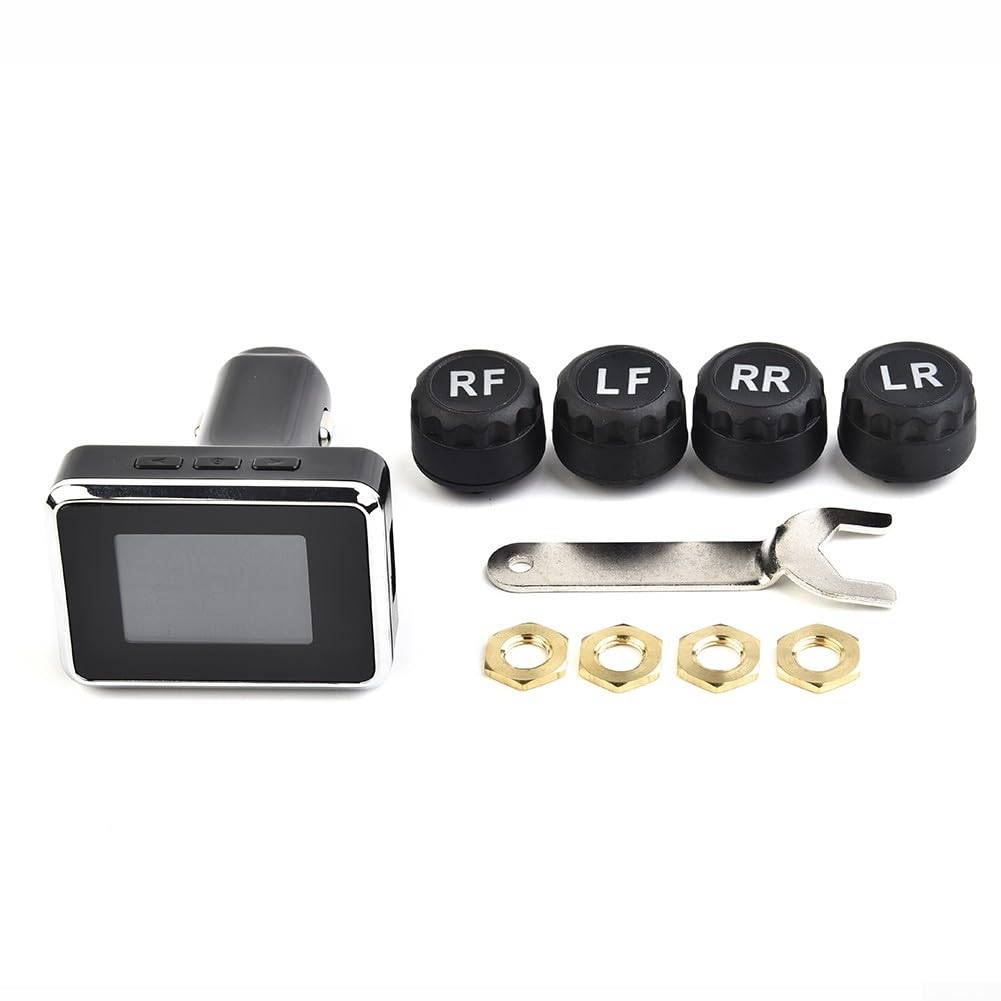 Smart Home TPMS bezprzewodowe monitorowanie ciśnienia w oponach samochodowych bezprzewodowe do monitora opon wyświetlacz LED ładowanie USB